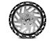 XFX Flow XFX-304 Brushed Milled with Black Lip 5-Lug Wheel; 20x12; -44mm Offset (14-21 Tundra)