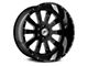 XFX Flow XFX-302 Gloss Black Milled 5-Lug Wheel; 18x10; 0mm Offset (07-13 Tundra)
