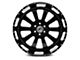 XFX Flow XFX-302 Gloss Black Milled 5-Lug Wheel; 18x10; 0mm Offset (14-21 Tundra)