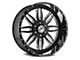 XFX Flow XFX-303 Gloss Black Milled 5-Lug Wheel; 18x10; 0mm Offset (14-21 Tundra)