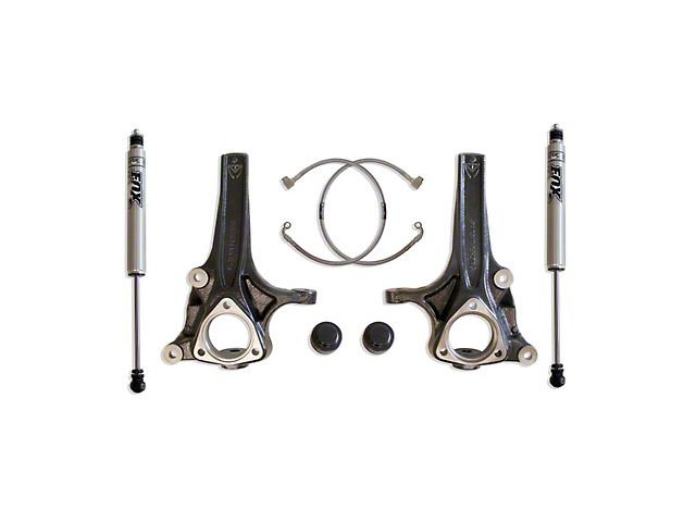 Max Trac 4-Inch Front / 1-Inch Rear Suspension Lift Kit with Fox Shocks (19-22 2WD RAM 1500 w/o Air Ride)