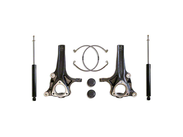 Max Trac 4-Inch Front / 1-Inch Rear Suspension Lift Kit with Max Trac Shocks (19-22 2WD RAM 1500 w/o Air Ride)
