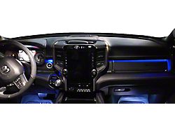 Paragoptics Factory Ambient Lighting Upgrade; True Blue (21-26 RAM 1500 Laramie Crew Cab w/o Factory Dash Lighting)