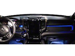 Paragoptics Factory Ambient Lighting Upgrade; True Blue (21-23 RAM 1500 Laramie Quad Cab w/o Factory Dash Lighting)