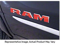 RAM Front Door Letter Overlay Decals;; Carbon Fiber (19-22 RAM 1500)