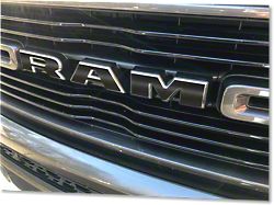 RAM Grille Letter Overlay Decals; Red (19-23 RAM 1500 Rebel)