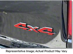 Tailgate 4X4 Letter Overlay Decals; Carbon Fiber (19-23 RAM 1500)
