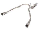 C&L Dual Exhaust System with Polished Tips; Rear Exit (09-18 5.7L RAM 1500 w/ Factory Dual Exhaust)