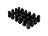 Black Bulge Acorn Lug Nut Kit; 14mm x 1.5; Set of 24 (22-26 Tundra)