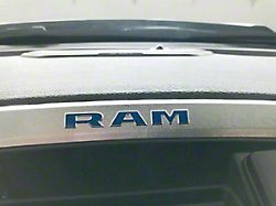 RAM Radio Bezel Overlay Decals; Gloss Black (19-22 RAM 1500)