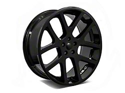 Factory Style Wheels Viper Style Gloss Black 5-Lug Wheel; 24x10; 25mm Offset (02-08 RAM 1500, Excluding Mega Cab)