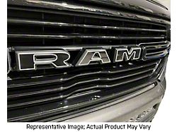RAM Grille Letter Overlay Decals; Green Camo (19-23 RAM 1500 Rebel)