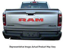 RAM Tailgate Letter Overlay Decals; Black Camo (19-23 RAM 1500 Rebel)