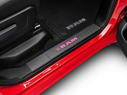 RAM Licensed by RedRock Door Sill Body Shield Printed Decal; Pink (02-18 RAM 1500)