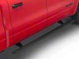 Go Rhino E-BOARD E1 Electric Running Boards with 4 Brackets; Textured Black (19-26 RAM 1500 Crew Cab)