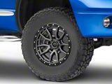 Fuel Wheels Rebel Matte Gunmetal with Black Bead Ring 5-Lug Wheel; 18x9; -12mm Offset (02-08 RAM 1500, Excluding Mega Cab)