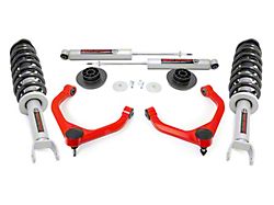Rough Country Suspension 3.50-Inch Bolt-On Suspension Lift Kit with Lifted N3 Struts and Premium N3 Shocks; Red (19-26 4WD RAM 1500 w/o Air Ride, Excluding RHO, TRX & V6)