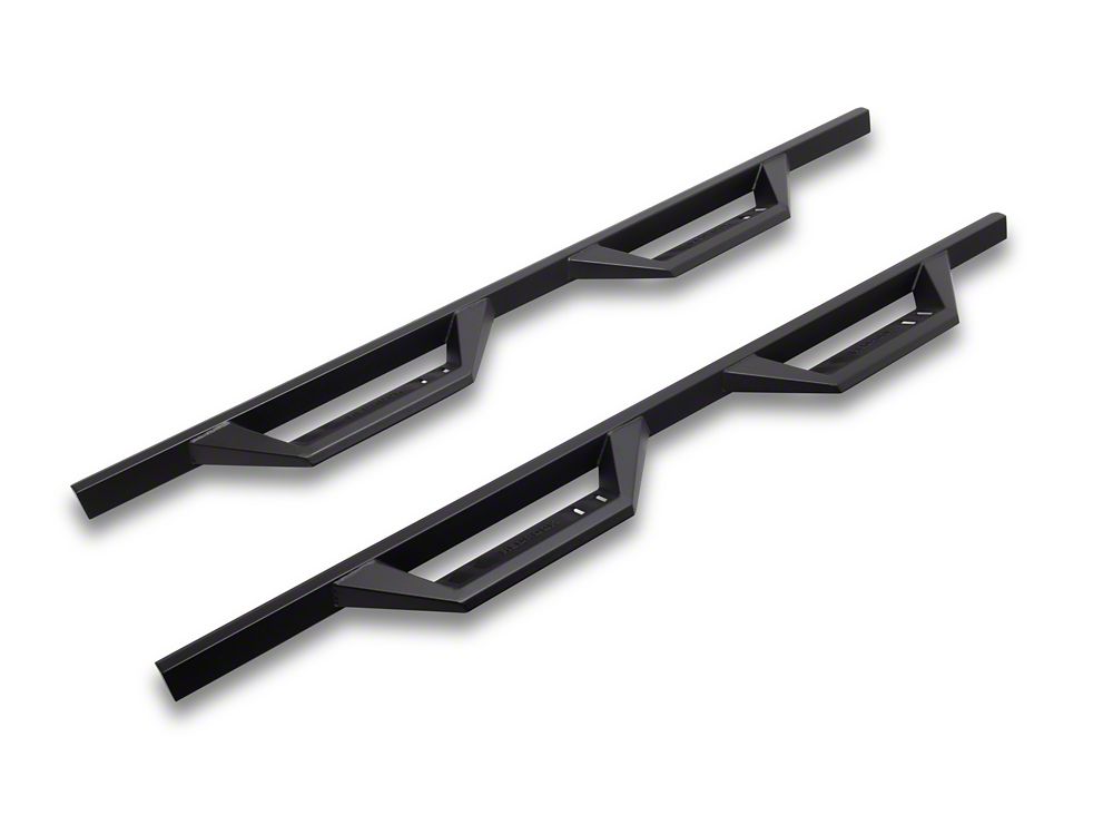 RedRock TC2 Drop Step Running Boards; Textured Black (09-18
