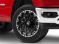 Rovos Wheels Guban Gloss Black Machined 6-Lug Wheel; 20x9; -6mm Offset (19-26 RAM 1500)