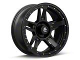 Mammoth Cliff Hanger Matte Black 5-Lug Wheel; 20x9; -6mm Offset (94-01 RAM 1500)