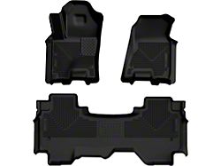 Husky Liners WeatherBeater Front and Second Seat Floor Liners; Black (25-26 RAM 1500 Crew Cab)