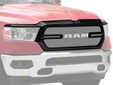 Chrome Delete Grille Overlay; Gloss Black (19-24 RAM 1500, Excluding Limited, Limited Long Horn, Rebel & TRX)