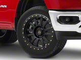 Deegan 38 by Mammoth Ghost Rider Flow Formed Satin Black 5-Lug Wheel; 20x9; -6mm Offset (94-01 RAM 1500)