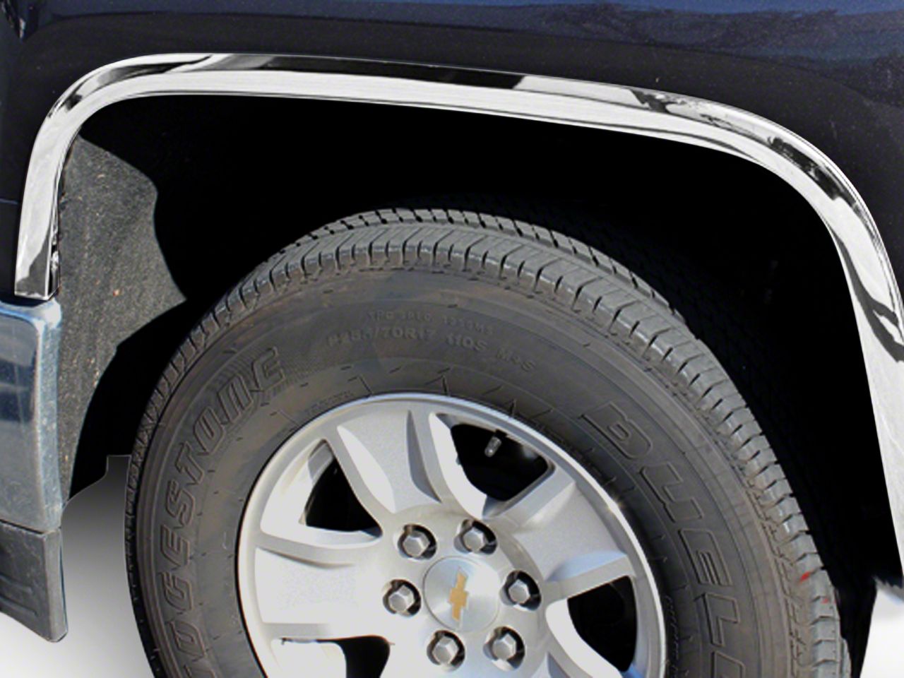 Silverado Stainless Steel Fender Trim - Chrome (14-15 Silverado 1500)