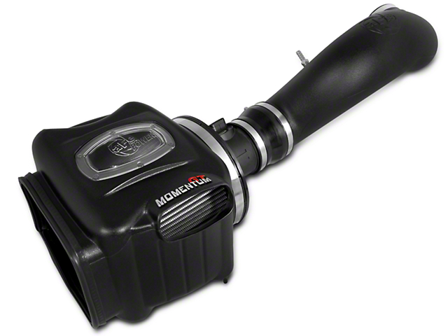AFE Momentum GT Cold Air Intake with Pro DRY S Filter; Black (07-08 4.8L, 5.3L, 6.0L, 6.2L w/ Electric Fan)