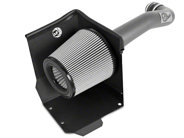 AFE Magnum FORCE Stage 2 Cold Air Intake with Pro DRY S Filter; Matte Gray (14-18 5.3L Silverado 1500 w/ Electric Cooling Fan)