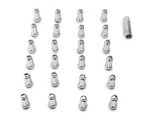 Chrome 6-Spline Lug Nut Kit; 14mm x 1.5; Set of 24 (99-26 Silverado 1500)
