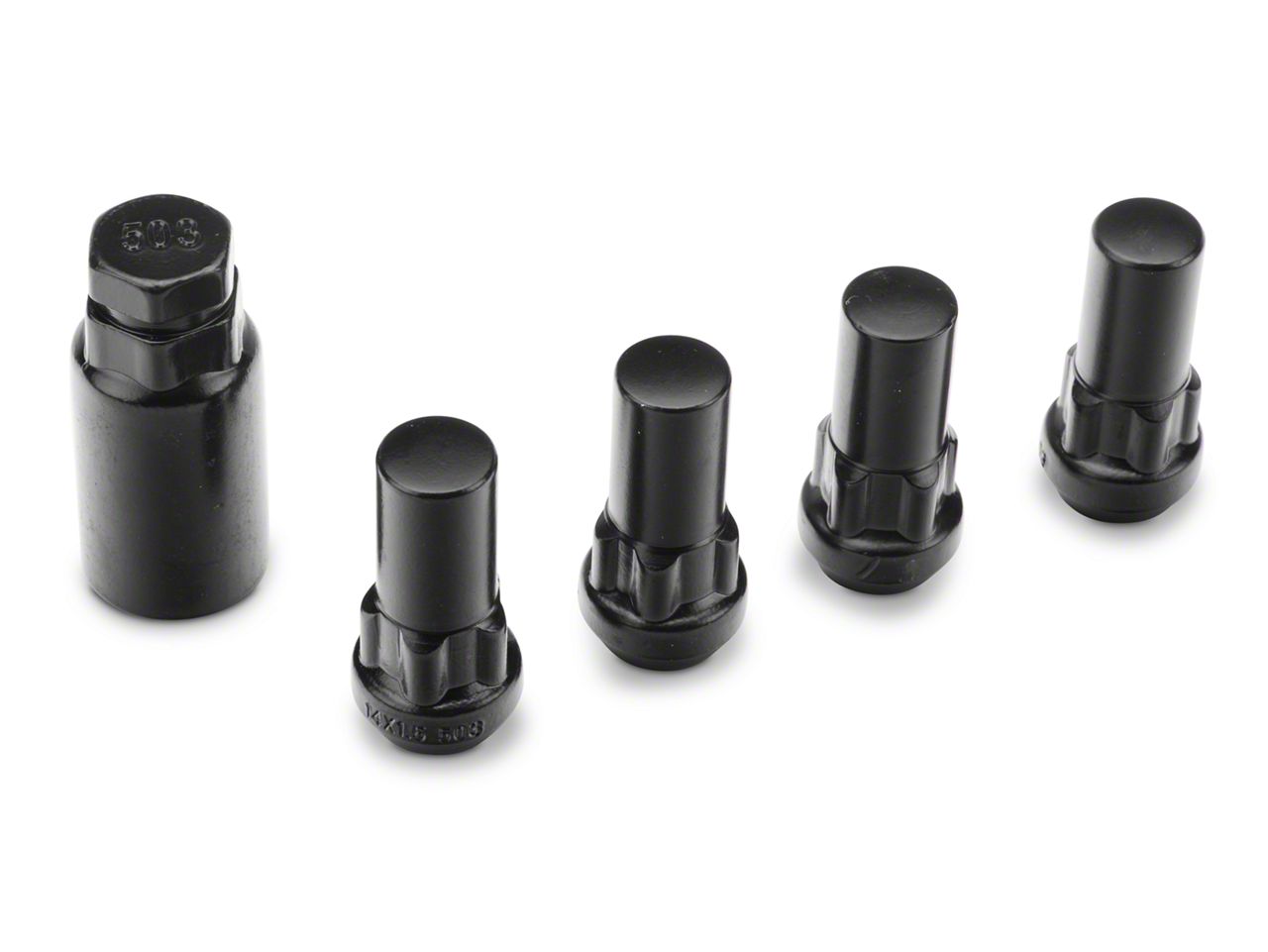 silverado black lug nuts