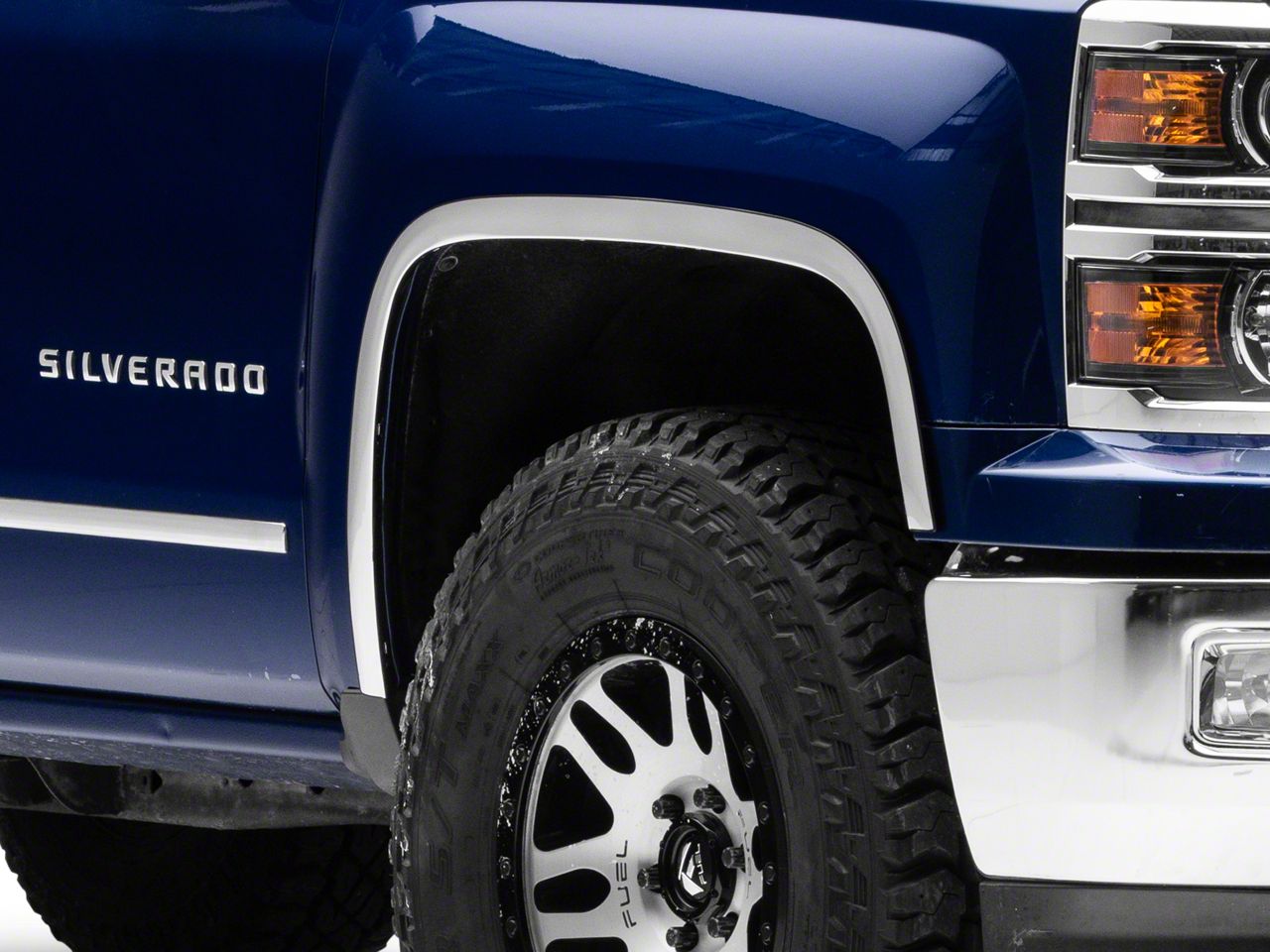 chrome fender flares for chevy silverado 1500