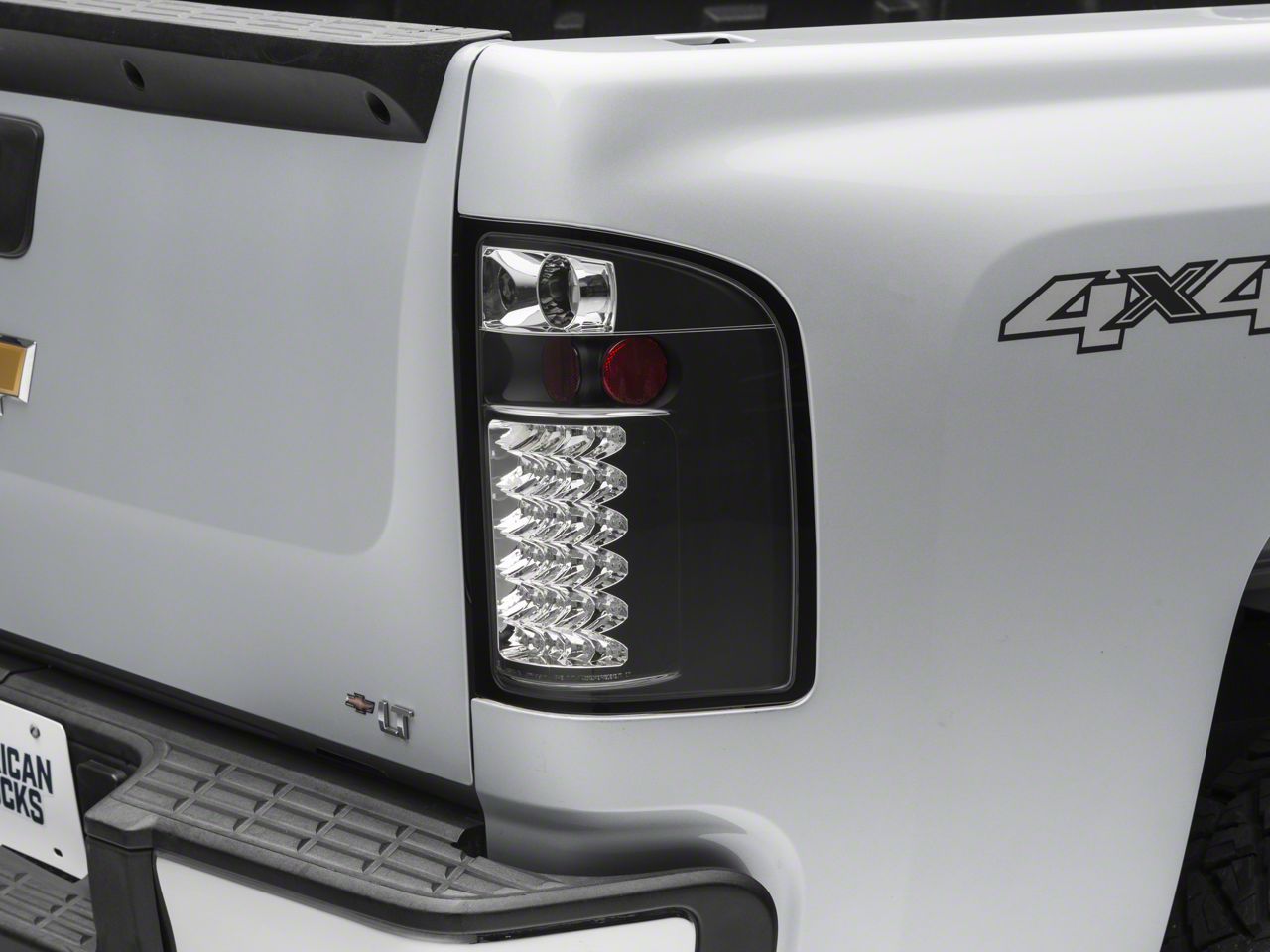 Silverado 1500 LED Tail Lights; Black (07-13 Silverado 1500)