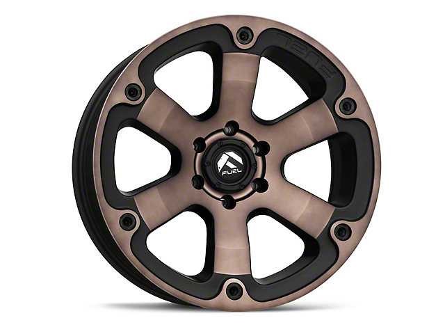Fuel Wheels Beast Matte Black Machined with Dark Tint 6-Lug Wheel; 20x9; 20mm Offset (16-23 Titan XD)