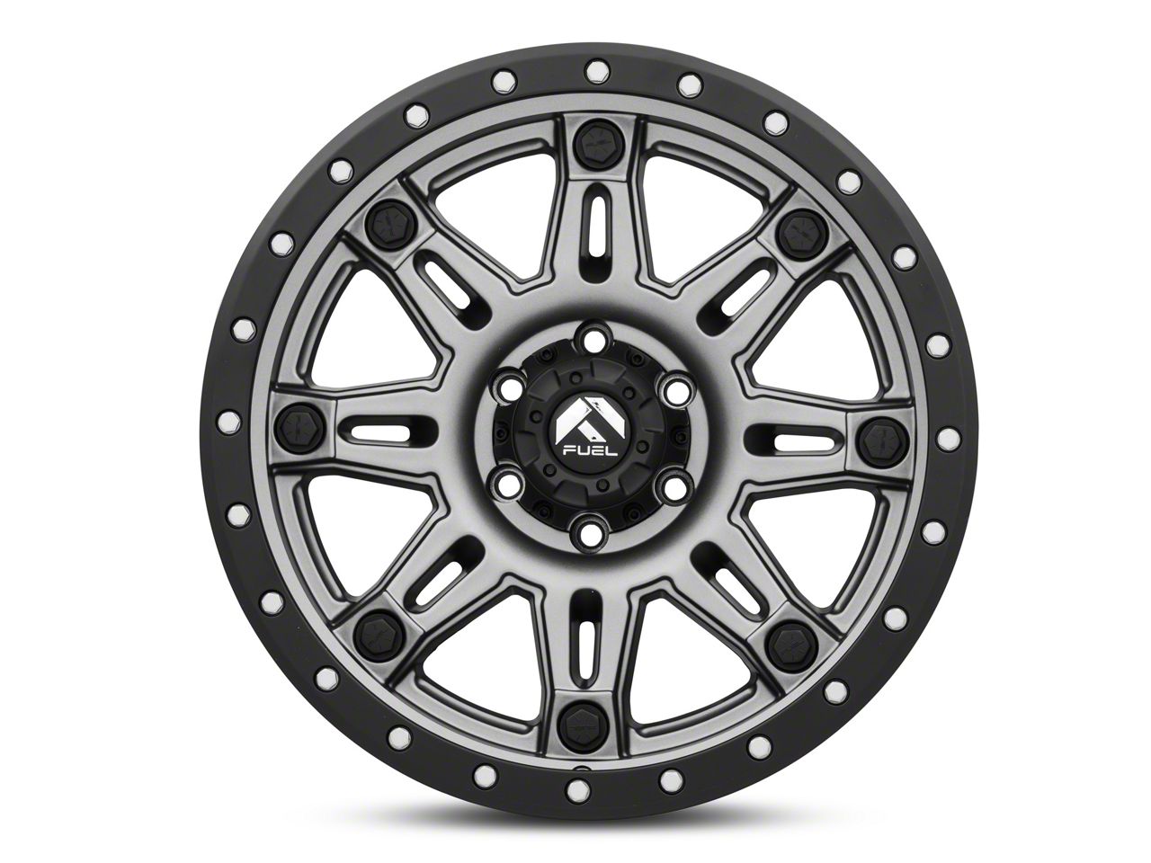 Fuel Wheels Titan Hostage III Anthracite with Black Ring 6-Lug Wheel ...