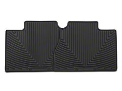 Weathertech All-Weather Rear Rubber Floor Mats; Black (07-13 Silverado 1500 Extended Cab, Crew Cab)