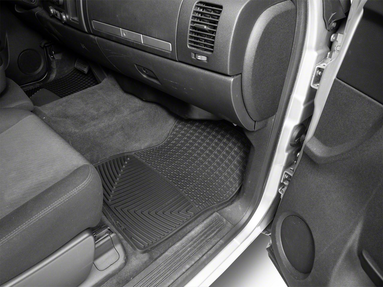 Weathertech All Weather Front Rear Floor Mats Black 07 13 Silverado 1500 Extended Cab Crew Cab