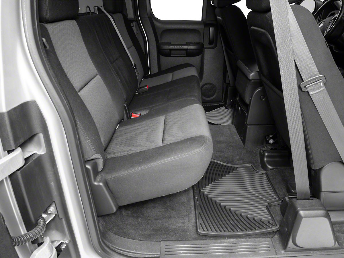 Weathertech Silverado All Weather Front Rear Floor Mats Black