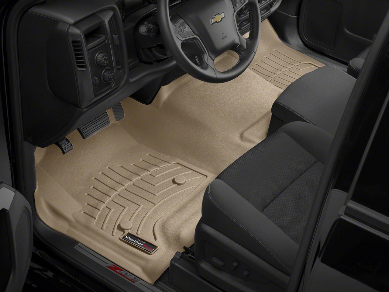 Weathertech Silverado DigitalFit Front & Rear Floor Liners w/ Underseat ...