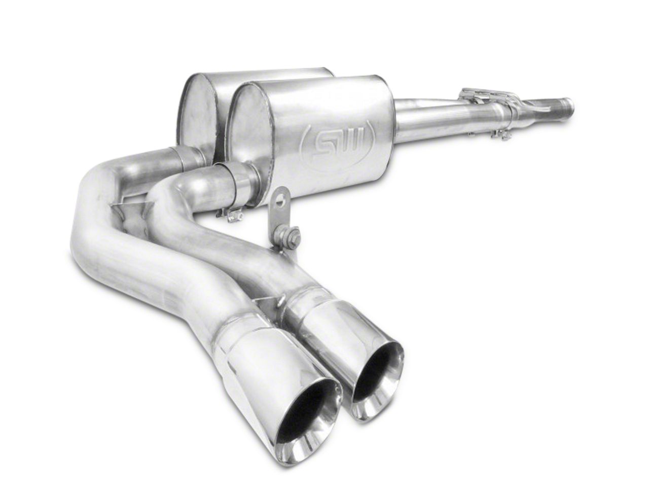 Stainless Works Silverado Turbo S Tube Dual Exhaust System Middle