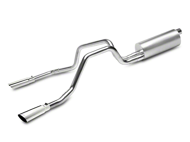 Gibson 3-Inch / 2.25-Inch Dual Split Stainless Exhaust System; Rear Exit (14-18 6.2L Silverado 1500)