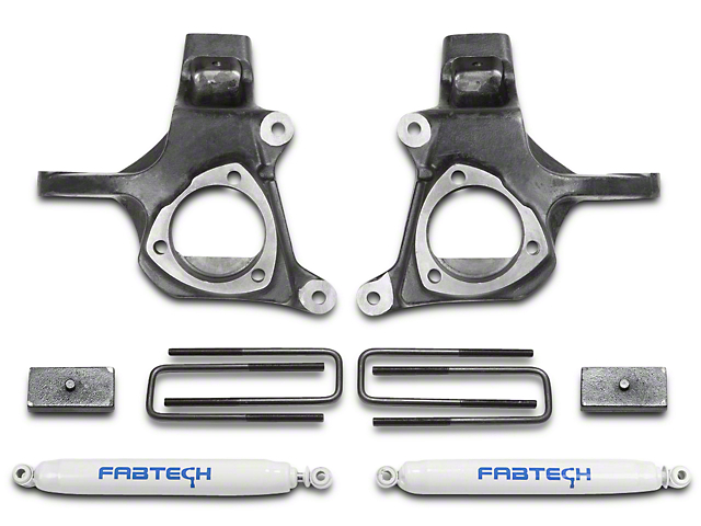 Fabtech 3.50-Inch Spindle Lift Kit with Shocks (07-13 2WD Silverado 1500)
