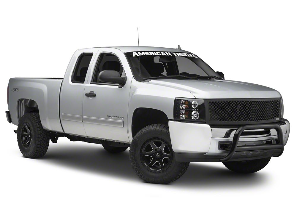 Barricade 3Inch Bull Bar; Black (0718 Silverado 1500) Barricade