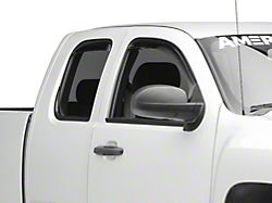 Weathertech Side Window Deflectors; Front and Rear; Dark Smoke (07-13 Silverado 1500 Extended Cab, Crew Cab)