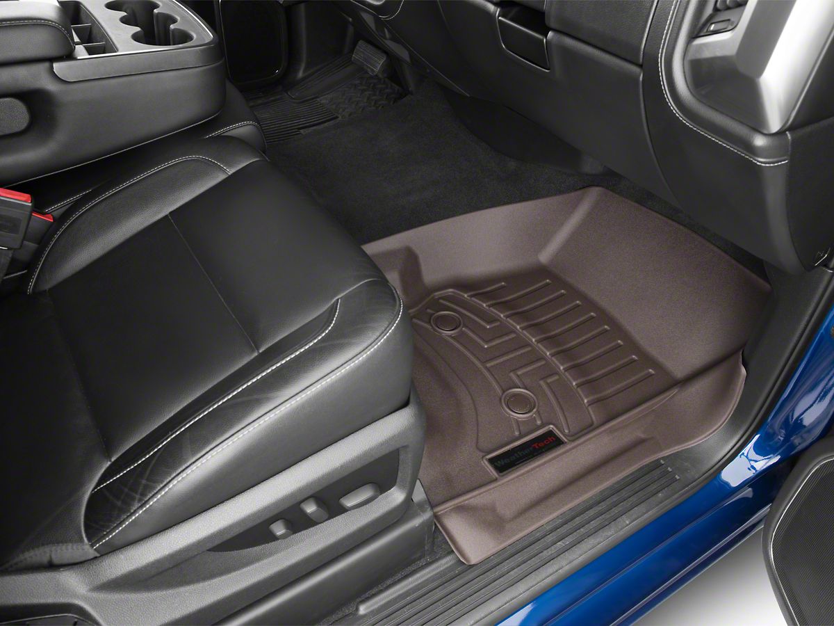 Weathertech Digitalfit Front Rear Floor Liners Cocoa 14 18 Silverado 1500 Double Cab Crew Cab