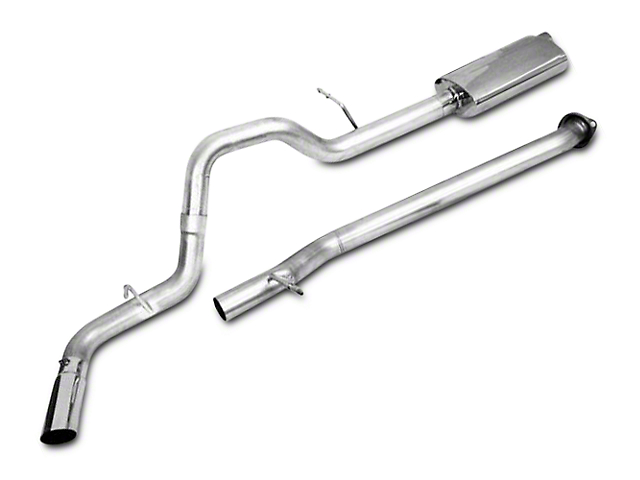 CGS Motorsports Stainless Single Exhaust System; Side Exit (14-18 4.3L Silverado 1500)