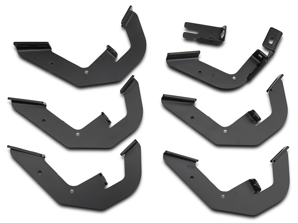 Barricade T4 Side Step Bars; Rocker Mount; Black (14-18 Silverado