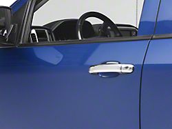 Door Handle Covers without Passenger Keyhole; Chrome (14-18 Silverado 1500 Double Cab, Crew Cab)