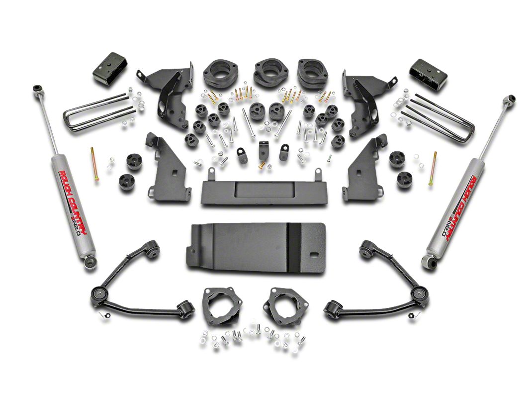 Rough Country Silverado 4.75 in. Suspension & Body Lift Kit w/ Upper